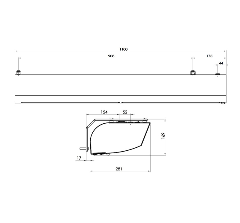 Sonniger GUARD ONE 100C komerciālais gaisa aizkars