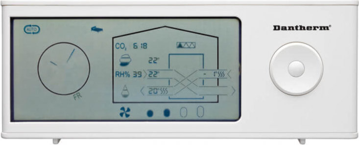 Dantherm bezvadu tālvadības pults HRC 3 ventilācijas un rekuperācijas ierīcēm HCV 300, HCV 400, HCV 500, HCV 700, HCC 2