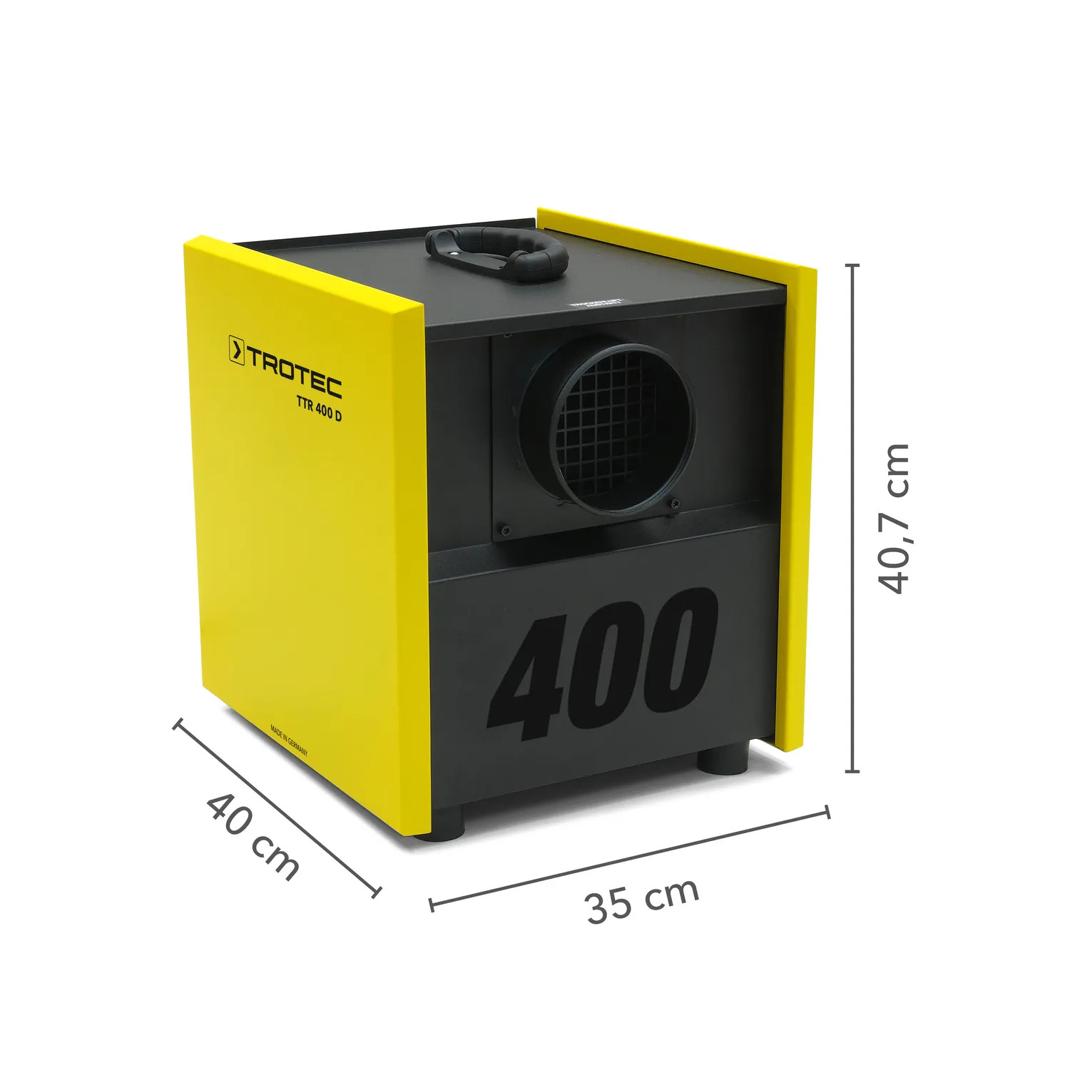 Trotec TTR 400 D adsorbcijas sausinātājs 38.4 kg/24h ar Duoventic
